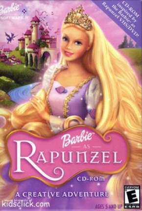 Pôster de Barbie - A Rapunzel (2002) — Filme em DVDRip