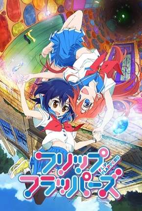 Pôster de Flip Flappers - Legendado (2016) — Desenho em HD
