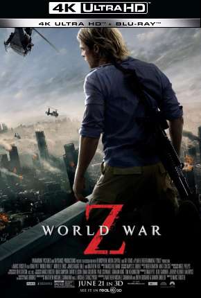 Pôster de Guerra Mundial Z - 4K (2013) — Filme em 4K