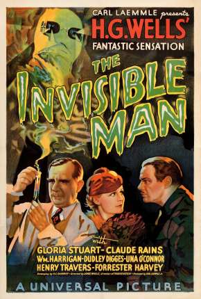 Pôster de O Homem Invisível 1933 - The Invisible Man (1933) — Filme em 1080p
