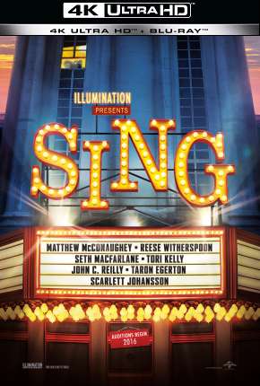 Pôster de Sing - Quem Canta Seus Males Espanta - 4K (2016) — Filme em 4K