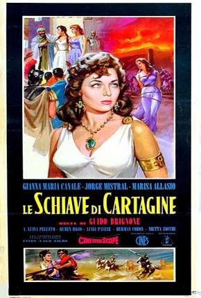 Pôster de Escravas de Cartago - Legendado (1956) — Filme em DVD-R / DVDRip / Remux