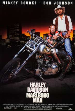 Pôster de Harley Davidson e Marlboro Man - Caçada Sem Tréguas (1991) — Filme em 1080p