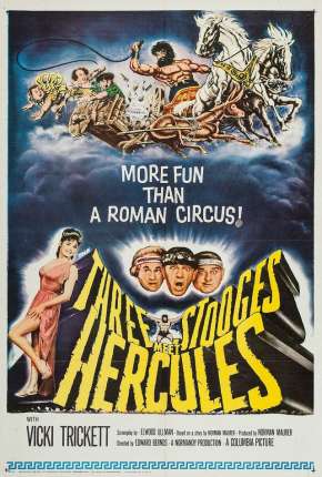 Pôster de Os Três Patetas com Hércules no Olimpo (1962) — Filme em 1080p