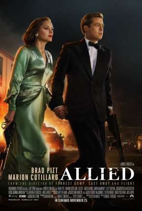 Pôster de Aliados - Allied (2016) — Filme em 1080p