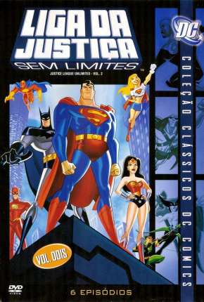 Pôster de Liga da Justiça Sem Limites (2004) — Desenho em HD
