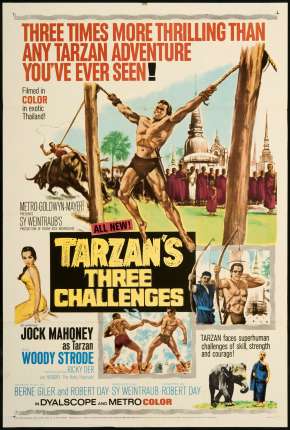 Pôster de Os Três Desafios De Tarzan (1963) — Filme em 1080p