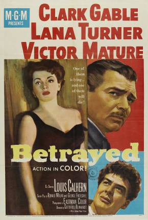 Pôster de Atraiçoado (1954) — Filme em DVD-R / DVDRip