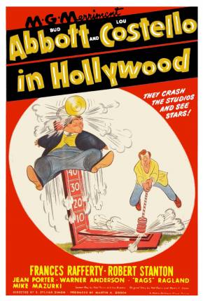 Pôster de Bud Abbott e Lou Costello em Hollywood (1945) — Filme em DVD-R / DVDRip