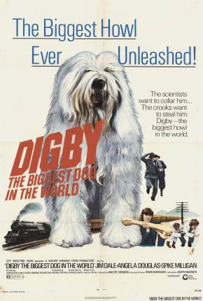Pôster de Digby, o Maior Cão do Mundo - Legendado (1973) — Filme em DVD-R / DVDRip